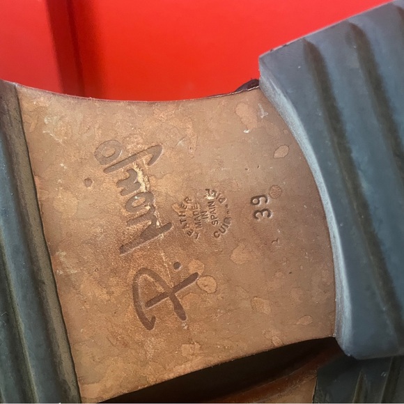 P. Monjo black suede square toe zip booties, Sz 39 EU Sz 8.5-9 US Pep Monjo Lola - Picture 6 of 10